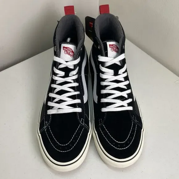 Vans MTE Men’s Size 10.5 Shoes Sk8 Hi Black White Boots New with Tags Cold Lined - Picture 6 of 10